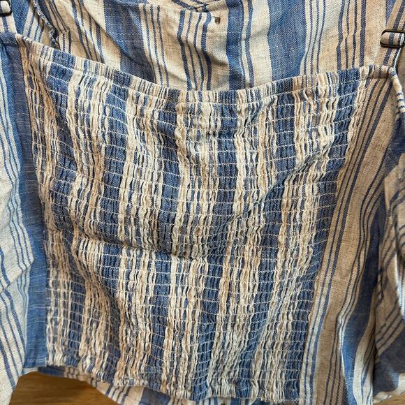 Torrid Women's Plus Size Linen Blend Button-Front Crop Tank - Size 5 - NWT - Picture 7 of 10